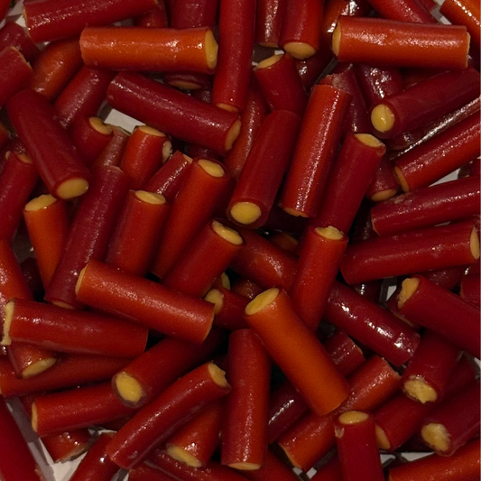 Lemon Rhubarb Red Licorice Logs